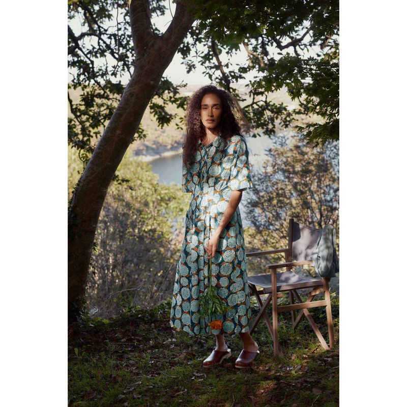 Seasalt Cornwall Wild Liquorice Dress - Painted Marigold Dark Wreckage image number 3